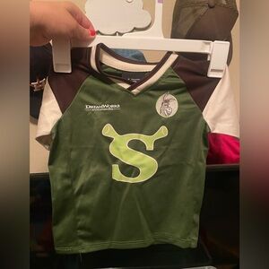 DreamWorks Shrek Green and Brown Kids Jersey